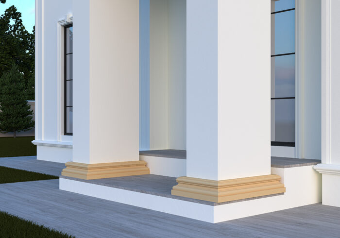 Profil pentru baza de coloana patrata tip FP904P-2M de dimensiuni 200x120x2000mm - imagine 2