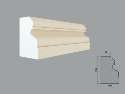 Profil pentru baza de pilastru tip FP602-2M de dimensiuni 150x100x2000mm