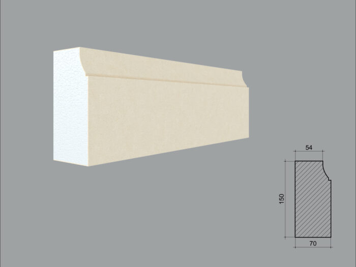 Profil pentru baza de pilastru tip FP603-2M de dimensiuni 150x70x2000mm - imagine 1