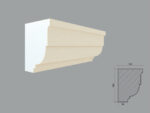 Profil pentru capitel de pilastru tip FP701-2M de dimensiuni 188x140x2000mm