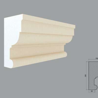 Profil pentru capitel de coloana patrata tip FP902P-2M de dimensiuni 230x131x2000mm