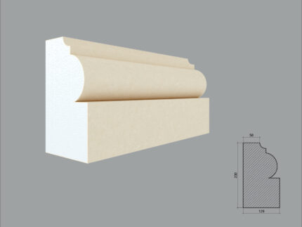 Profil pentru baza de coloana patrata tip FP903P-2M de dimensiuni 230x128x2000mm
