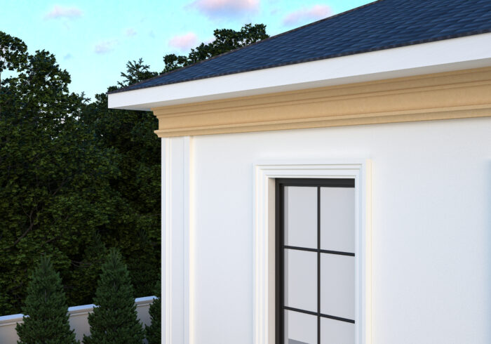 Profil pentru capitel de pilastru tip FP702-2M de dimensiuni 250x100x2000mm - imagine 3