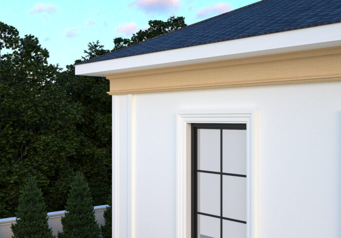 Profil pentru capitel de pilastru tip FP703-2M de dimensiuni 250x100x2000mm - imagine 3