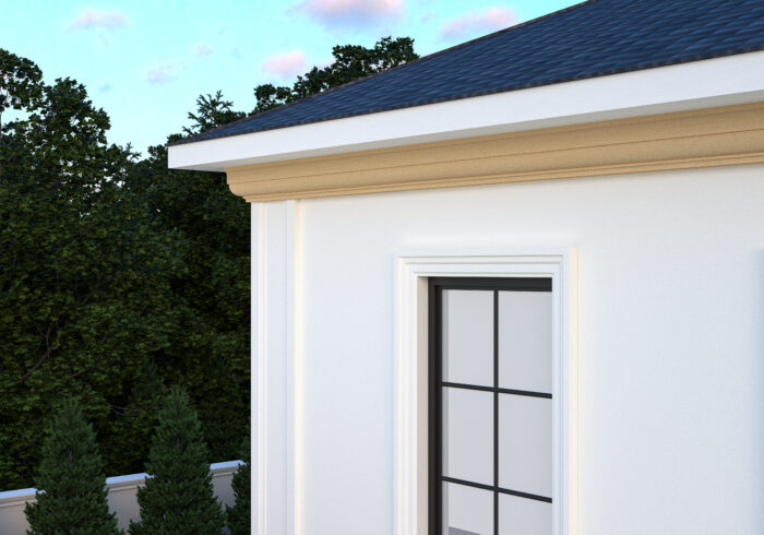 Profil pentru capitel de coloana patrata tip FP901P-2M de dimensiuni 188x140x2000mm - imagine 3
