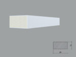 Brau poliuretan de interior BR14XS dimensiuni 25x12x2000mm