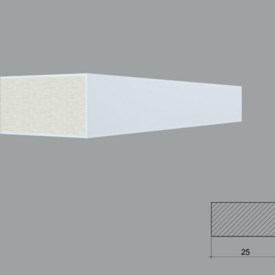 Brau poliuretan de interior BR14XS dimensiuni 25x12x2000mm