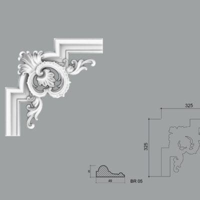 Coltar poliuretan pentru brau C1BR05L dimensiuni 325x29x325mm