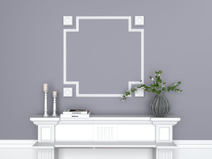 Accent / Ornament decorativ de interior poliuretan FPAD07M dimensiuni 90x90x34mm - imagine 2