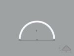 Arcada BR08 din poliuretan ARCBR08-450 de dimensiuni 225x13x450mm