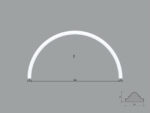 Arcada BR08 din poliuretan ARCBR08-600 de dimensiuni 300x13x600mm