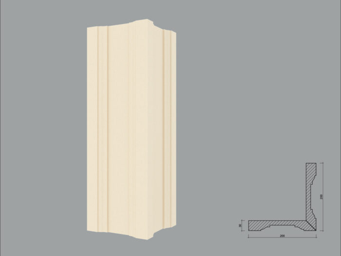 Pilastru de exterior FP501 debitat pe o latura in 45 grade - imagine 3