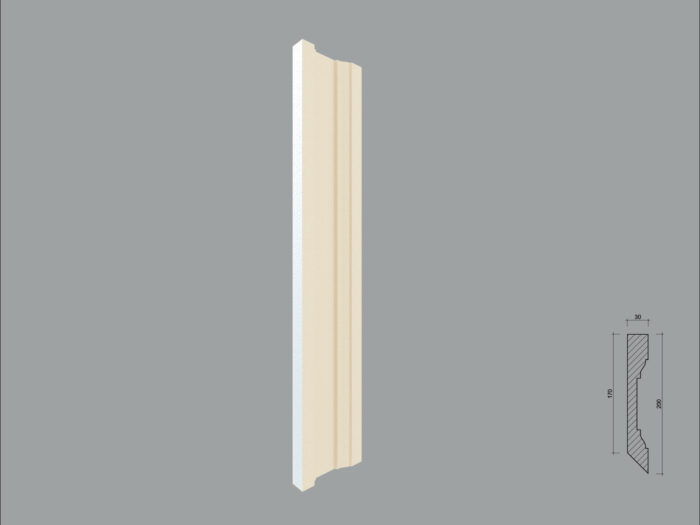 Pilastru de exterior FP501 debitat pe o latura in 45 grade - imagine 1
