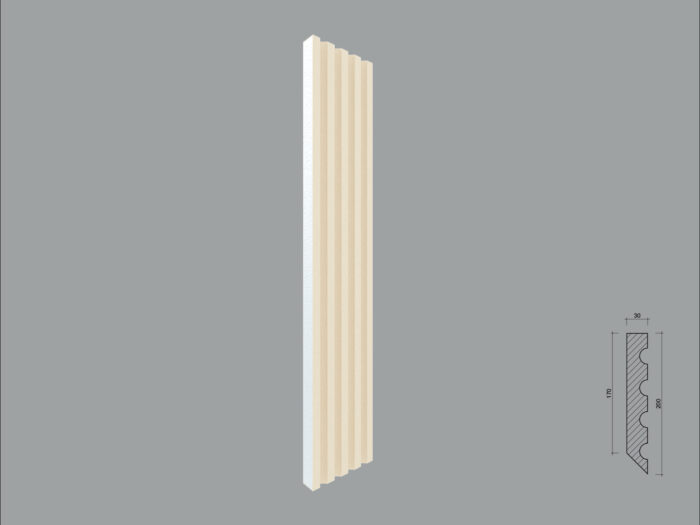 Pilastru de exterior FP502 debitat pe o latura in 45 grade - imagine 1