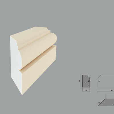 Baza pentru pilastru FP601 debitat la 45 de grade in dreapta