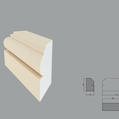 Baza pentru pilastru FP601 debitat la 45 de grade in stanga