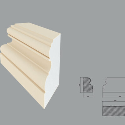 Baza pentru pilastru FP602 debitat la 45 de grade in stanga