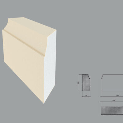 Baza pentru pilastru FP603 debitat la 45 de grade in stanga