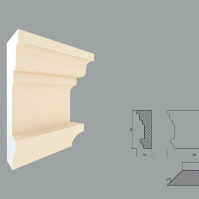 Capitel pentru pilastru FP702 debitat la 45 de grade in dreapta