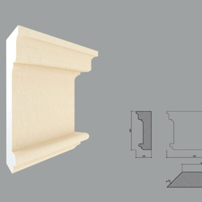 Capitel pentru pilastru FP703 debitat la 45 de grade in dreapta