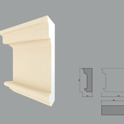 Capitel pentru pilastru FP703 debitat la 45 de grade in stanga