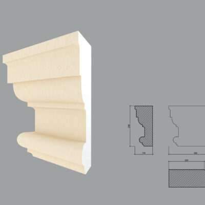 Capitel pentru pilastru FP704 debitat la 45 de grade in stanga