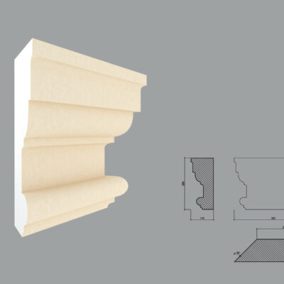 Capitel pentru pilastru FP704 debitat la 45 de grade in dreapta