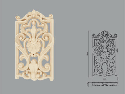 Accent decorativ de exterior FPADE21-1600 dimensiuni 900x130x1600mm