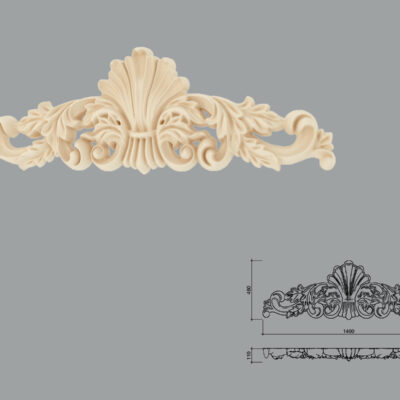 Accent decorativ de exterior FPADE23-1400 dimensiuni 480x110x1400mm