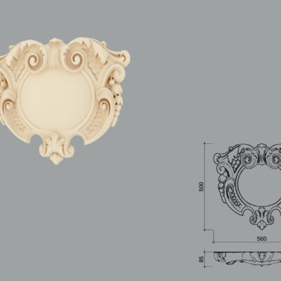 Accent decorativ de exterior FPADE24-500 dimensiuni 500x85x560mm