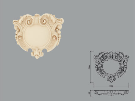Accent decorativ de exterior FPADE24-500 dimensiuni 500x85x560mm