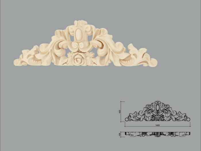 Accent decorativ de exterior FPADE25-1400 dimensiuni 430x105x1400mm - imagine 1