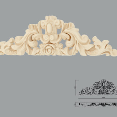 Accent decorativ de exterior FPADE25-2000 dimensiuni 600x140x2000mm