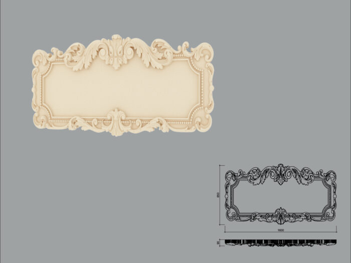Accent decorativ de exterior FPADE26-1600 dimensiuni 850x90x1600mm - imagine 1