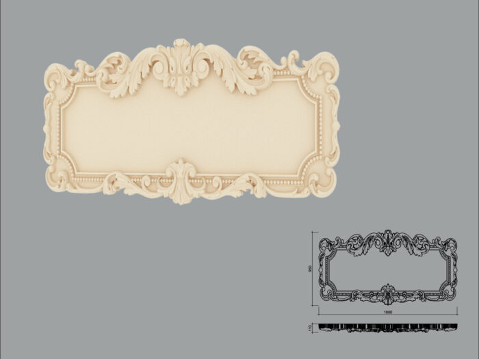 Accent decorativ de exterior FPADE26-1800 dimensiuni 950x110x1800mm - imagine 1
