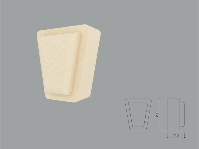 Cheie de bolta FPCB09 din EPS+Rasina de dimensiuni 195x115x190mm - imagine 1