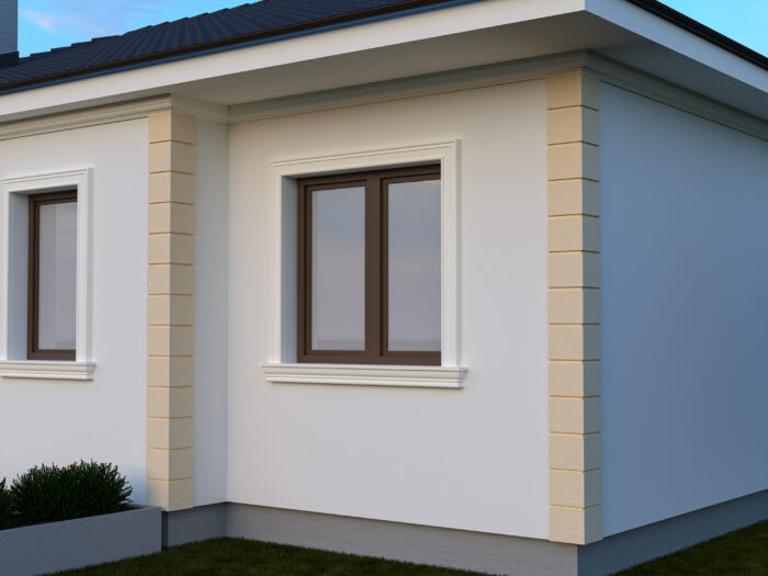 Coltar decorativ de exterior FPCL10 dimensiuni 250/250x30x250mm - imagine 2