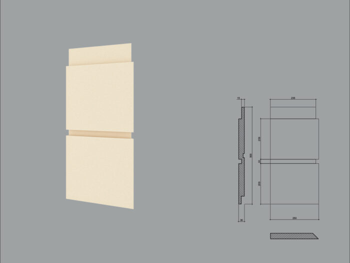 Coltar decorativ de exterior FPCL10 dimensiuni 250/250x30x250mm - imagine 4