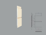 Coltar decorativ de exterior FPCL10 dimensiuni 250/250x30x250mm