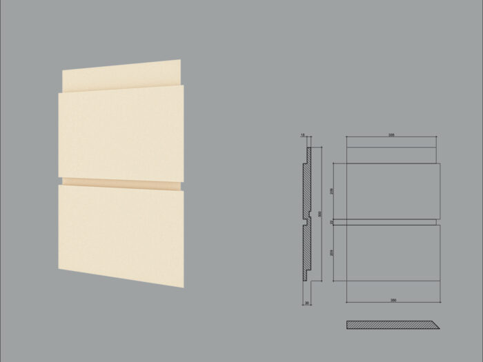 Coltar decorativ de exterior FPCL11 dimensiuni 350/350x30x250mm - imagine 4