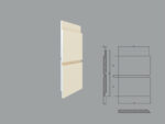 Coltar decorativ de exterior FPCL11 dimensiuni 350/350x30x250mm