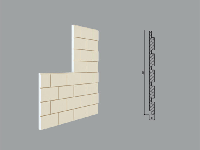Termosistem decorativ FPTD14 dimensiuni 500x2000mm - imagine 1