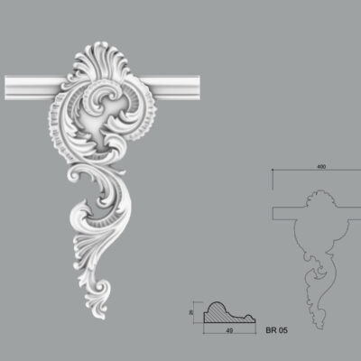 Accesoriu poliuretan pentru brau A2BR05 de dimensiuni 570x34x400mm