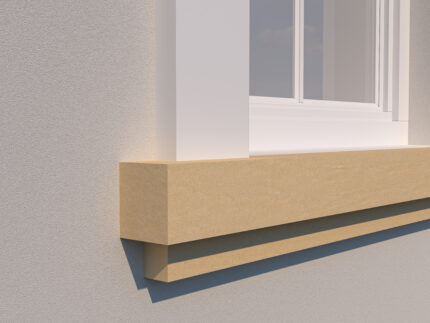 Solbanc/pervaz decorativ exterior FP204D dimensiuni 120x67x2000mm