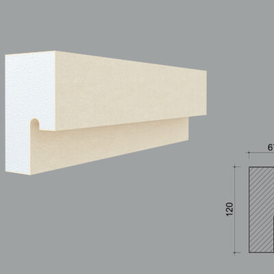 Solbanc/pervaz decorativ exterior FP204D dimensiuni 120x67x2000mm