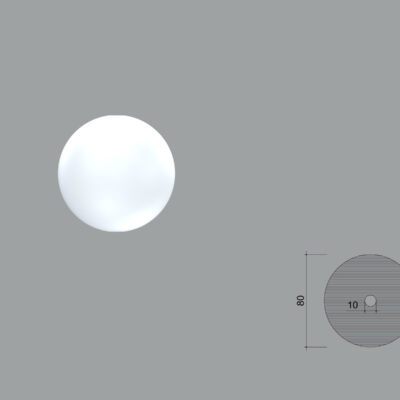 Accent decorativ de interior poliuretan FPAD15 tip sfera D=80 mm dimensiuni 80x80x80mm