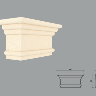 Consola decorativa FPC15 din EPS+Rasina de dimensiuni 90x70x180mm