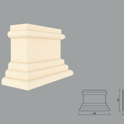 Consola decorativa FPC16 din EPS+Rasina de dimensiuni 122x70x180mm