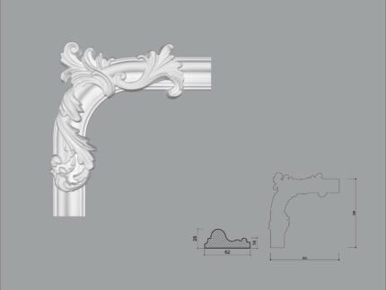 Coltar poliuretan pentru brau C1BR04L (stanga) dimensiuni 305x39x305mm