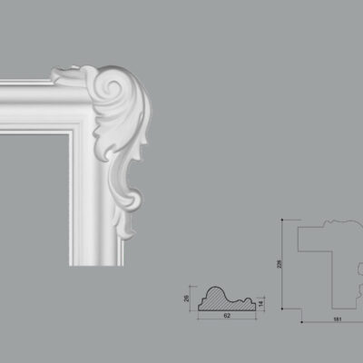 Coltar poliuretan pentru brau C2BR04R (dreapta) dimensiuni 181x39x226mm